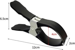 Zeilklemmen - 30 Stuks - Grote Windvaste wasknijpers - 12 × 2 × 6,5 cm - RVS - Clips Voor Zwembadafdekkingen - Gordijnclips - Dekzeil Klemmen - Kledingclips - Geschikt Voor Het Drogen Van Dekbedden, Sokken, Kleding En Zwembadafdekkingen - Zwart — thumbnail 2