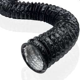 GELLDG Abluchtbuizen en -slangen - Flexibele PVC Abluchtslang - 5m x 10cm - Verstelbaar en Versterkt - Geschikt voor Afzuigkap, Wasdroger en Ventilator - Plastic Keukenaccessoire — thumbnail 1