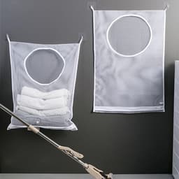 Hangende wasmand voor deur, praktische waszak voor slaapkamer en badkamer, ruimtebesparend en stijlvol ontwerp — thumbnail 3