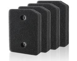 Vervangend plint filter geschikt voor Miele T1-droger - 9164761 Warmtepompdroger - zorgt ervoor dat de droger soepel blijft werken en vrij blijft van pluizenophoping - plintfilter voor warmtepompdroger - 4 stuks