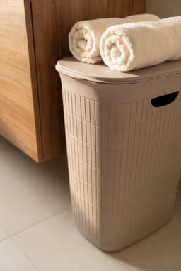Wasmand 'Domus' - 36 liter - Wasbox - Greige — thumbnail 2