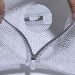 Net Waszak - fijne was - honingraatmesh - duurzaam - reisorganisatietas - kleding - jeans - badhanddoeken - lakens - 2 stuks - 60 x 60 cm. — thumbnail 4