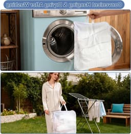 Grote wasnet voor delicate kleding, ideaal voor het beschermen van wasgoed tijdens het wassen — thumbnail 2