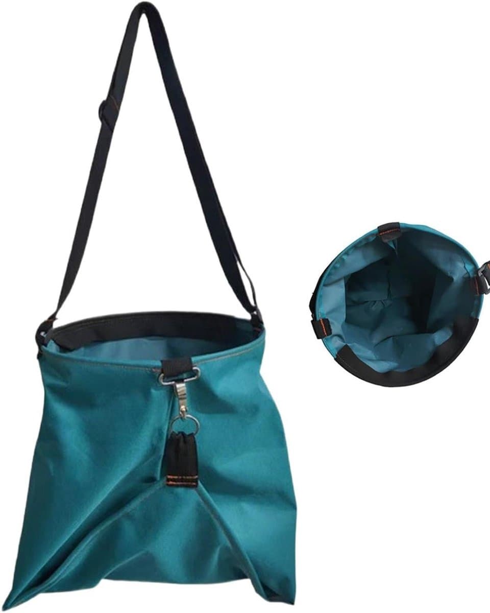 Oogstschort Met Zakken - Plukschort Tuinschort - Fruit Plukken - Grote Capaciteit - 40 x 38 x 28 cm - Groen — afbeelding 1