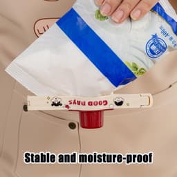 Voedselklemmen - Zaksluiters - Keuken Organisatie - Met Schenktuit - 13.7 cm - Wit — thumbnail 2
