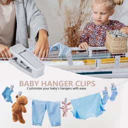 Wasknijpers - Kledingklemmen - Kleding Drogen - Gladde Randen - 40 Stuks - Grijs — thumbnail 2