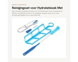 Dailygoods- Hydratiepak Schoonmaakset 4 in 1 - Reinigingsset - Drinkzak - Droogrek - Borstels - Verlengde levensduur
