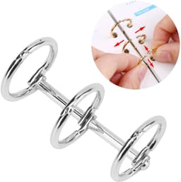 Dailygoods- Inbindringen Gegalvaniseerd Metaal - Herbruikbare Notebookringen - 3 Gaten - Losbladige Binding - Robuust Ontwerp - Superieure Functionaliteit - Notitieboekringen — thumbnail 4