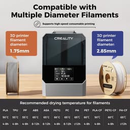 Filament Droger - Droogkast - 3D Printen Verbeteren - Dubbele Rol Capaciteit - 2kg - Zwart — thumbnail 2