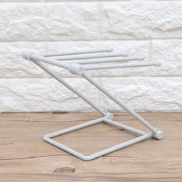 Dailygoods- Droogrek Opvouwbaar - Vaatdoek Houder - Handdoekrek - Kunststof - 3 Armen - Afmetingen 20x16x25,5 cm — thumbnail 3