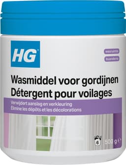 HG - Wasruimte - Wasmiddel Voor Vitrage - Maakt Stralend Schoon & Wit - 500 g - 1 stuk — thumbnail 1