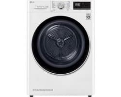 LG RH80V9AV4N warmtepompdroger 8 kg met Dual Inverter Heat Pump voor sneller en energiezuinig drogen - Auto Cleaning Condenser voor duurzaam rendement en ThinQ slimme bediening. Energieklasse A+++ — afbeelding 1
