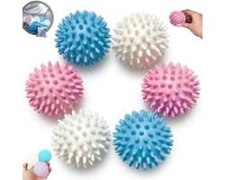 6 stuks - Wasballen - Vlekverwijderende en anti-klit wonderballen - Anti-knoop filterballen voor de was - Wasballen speciaal voor de wasmachine - Gebruikt om kleding te verzachten, kreukels te verminderen en statische elektriciteit tegen te gaan — afbeelding 1