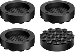 Antislip wasmachine-voetkussens - 4 stuks rubberen voetkussens voor droger en vaatwasser, geluiddemping en stabiliteit — thumbnail 1