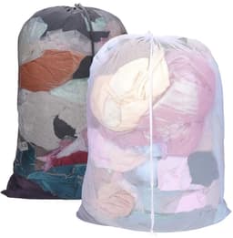 Allecto - Waszakken - Mesh Waszakken - Met Trekkoord - 90 x 60 cm - Zwart/Wit - Voor delicate kleding - Bescherming tijdens het wassen - Handig voo.. — thumbnail 1