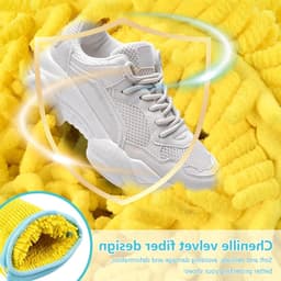 Set van 2 Herbruikbare Schoenwaszakken met Trekkoord, Pluche Fleece voor Grondige Reiniging van Alle Schoenmaat en -types — thumbnail 4