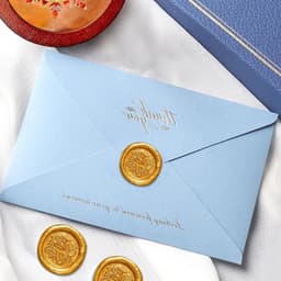 400 Stuks Octagonale Gouden Wasbolletjes voor Cadeauverpakking, Trouwaankondigingen en Gepersonaliseerde Enveloppen — thumbnail 5