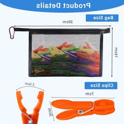 Set van 48 Kledingknijpers voor Binnen en Buiten - Duurzaam, Multifunctioneel en Handig voor Kleding en Decoratie — thumbnail 3