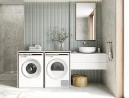 PLATAN ROOM Wasmachinekast, 130 cm breed, bovenbouwkast, wasmachine of wasdroger, kast voor badkamer (65 cm diep, kasjmier) — thumbnail 3