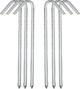 Duurzame grondankers en tentsteken voor tuin en trampoline, 6 stuks van 30 cm, ideaal voor stabiliteit en bevestiging — thumbnail 1