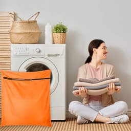 Waszak voor Huisdierenhaar, Geschikt voor Wasmachine, Ideaal voor Beddengoed, Dekens en Handdoeken (Jumbo, Oranje) — thumbnail 2