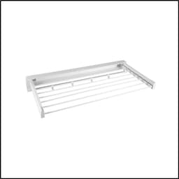 Wanddroogrek Intrekbaar 84 cm - Opvouwbaar Wasrek - Aluminium Droogstang - Ruimtebesparend Design - Wit — thumbnail 3