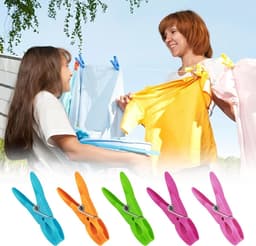 150 Stuks Wasknijpers Antislip, Vuilafstotend en Windbestendig voor Kleding Hangers en Racks — thumbnail 2