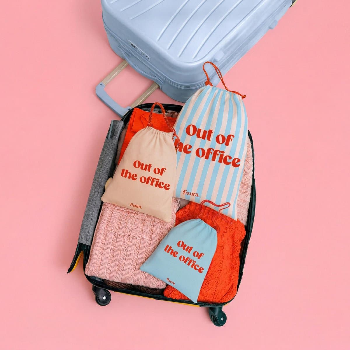 Fisura Waszakken Out of the office (set van 3) — afbeelding 1