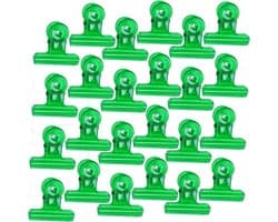 Plastic Clips - Zak Sluiters - Voedsel Bewaren - Lichtgewicht Materiaal - 24 Stuks - Groen