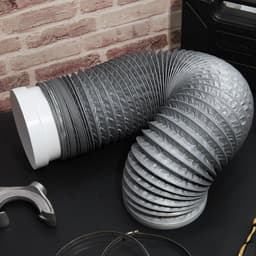Afvoerslang Airco 150 mm x 2 m PVC verlenging - aluminium flexibele buis - roestvrijstalen klem - verloopstuk 120-160 mm - airconditioning wasdroger afzuigkap Afvoerslang Airco — thumbnail 4