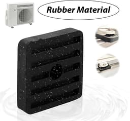 Rubberen Trillingsdempers - Airco Voetjes - Airco Geluid Dempen - Hoge Hardheid Rubber - 8 stuks - Zwart — thumbnail 5