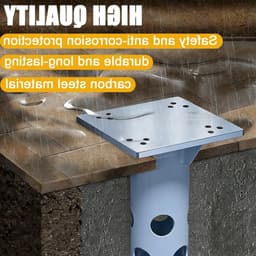 Universele grondanker voor parasol, stevige metalen basisplaat voor betonnen ondergrond, windbestendig en met hoge draagkracht boven 1 kg — thumbnail 2