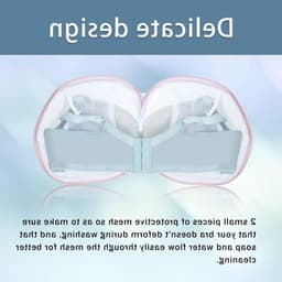 Waszakken voor Ondergoed - 2 Stuks, Mesh Waszakken voor Bh's met Verborgen Rits, Bescherming bij Machinewassen - Roze — thumbnail 3