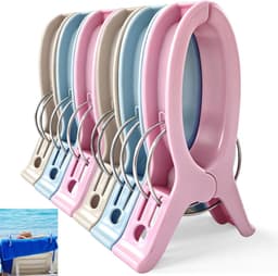 Solidchoice - 6 Stuks Grote Strandhanddoek Clips — thumbnail 1