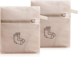 2-Pack Wasnetten voor Delicate Kleding, Ondergoed en Schoenen - Ideaal voor Reis en Wassen, 18 x 20 cm — thumbnail 1