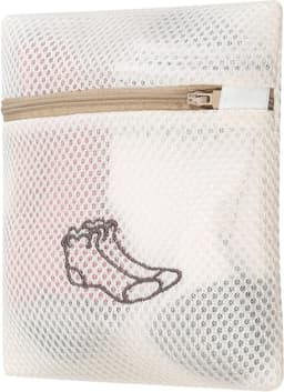 Waszak voor de wasmachine, ideaal voor gevoelige kleding, ondergoed, sokken en bh's, 18 x 20 cm met rits — thumbnail 1