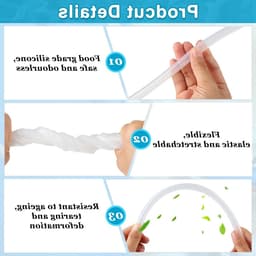 Flexibele Voedselveilige Siliconen Slang van 4m, 8mm ID x 10mm OD, Transparante Slang voor Water en Lucht, Ideaal voor Pompoenoverdracht en Tuinieren — thumbnail 2