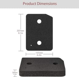 2 stuks 9164761 Miele Drogerbodemfilter Vervanging voor alle Miele T1 Warmtepompdrogers - Schuimfilters - Niet-vacuüm verpakt — thumbnail 2