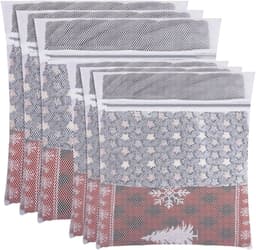 6-delige Waszakken Set - 3x Groot (60x50 cm) & 3x Medium (50x40 cm) - Fijnmazig Polyester Met Ritssluiting - Herbruikbaar voor Wasmachine — thumbnail 1
