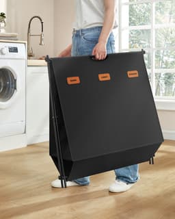 SONGMICS - Wasmand - Wassorteerder - 3 Vakken - Opvouwbaar - Labels - Wasruimte Slaapkamer - 135L — thumbnail 4