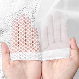 Waszakken Netweefsel - Fijnmazige Zakken - Kleding Beschermen - Veilige Ritssluiting - 4 stuks 30x40cm - Wit — thumbnail 4