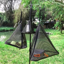 Opvouwbaar Outdoor Drognet - PVC Organizer & Hangende Opbergrek voor Camping - Stevige Droogrek Solution - Large — thumbnail 2