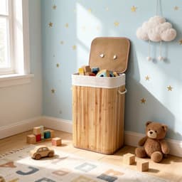Hoppa! - Wasmand - Wit - Bamboe — thumbnail 5