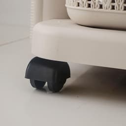 Opvouwbare Wasmand - Was Sorteerder Trolley - Kleding Sorteren - Met Wielen - Tweelaags - Kaki — thumbnail 4