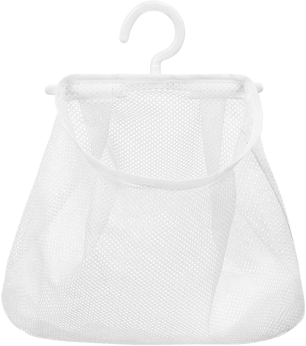 Dailygoods- Waszak - Ademend Mesh - Hangende Waszak met Haak - Opvouwbaar - Grote Capaciteit - 3 Ladingen - Ruimtebesparend - Wasmand — afbeelding 1