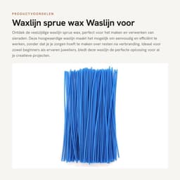 Dailygoods- Waslijn Multifunctioneel - Gietwas voor Sieraden - Waslijn voor Verwerken - Waslijn zonder Resten - Waslijn 1 mm - Praktisch Gereedschap — thumbnail 4
