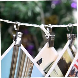 Dailygoods- Gordijnclips Roestvrij staal - Gordijnringen - Gordijnhaken metaal - Klemmen - Fotoclips - 100 Stuks — thumbnail 4