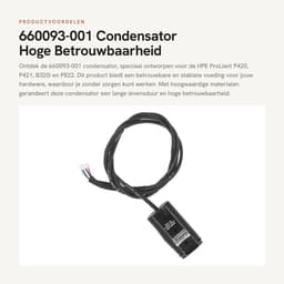 ONF3 - 660093-001 - Condensator - Hoge Betrouwbaarheid - Geschikt voor ProLiant P420 P421 B320i P822 - Lange Levensduur - Voor Arraykaart — thumbnail 4
