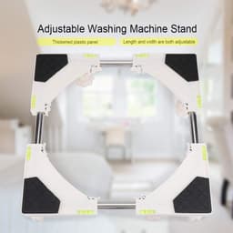 Dailygoods- Bewegende Apparatenbasis - Verstelbaar - Roestvrij Staal - Antislip - Hoogte Verhogend - Geschikt voor Wasmachine - Trockner en Koelkast - Wasmachinebasis — thumbnail 3