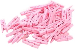 Houten Kledingset - Mini Clips - Foto's Ophangen - Regenboogkleur - 100 Stuks - Gekleurd — thumbnail 1